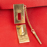 Chloé Rouge Leather Drew Crossbody Bag