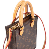 Louis Vuitton Canvas Monogram Petit Sac Plat Handbag