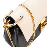 Chloé Bicolor Leather Drew Crossbody Bag