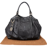 Gucci Black Leather Sukey Handbag