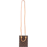 Louis Vuitton Canvas Monogram Petit Sac Plat Handbag
