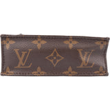 Louis Vuitton Canvas Monogram Petit Sac Plat Handbag