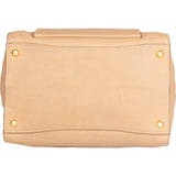 Prada Beige Leather Twin Zip Handbag