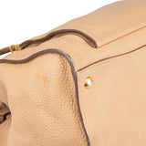 Prada Beige Leather Twin Zip Handbag