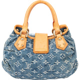 Louis Vuitton Denim Monogram Pleaty Handbag