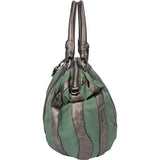 Prada Nylon Leather Stripes Handbag