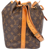 Louis Vuitton Canvas Monogram Sac Noe Petit Shoulder Bag