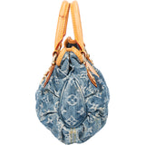 Louis Vuitton Denim Monogram Pleaty Handbag