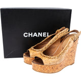 Chanel Cork CC Espadrilles Shoes (36,5)