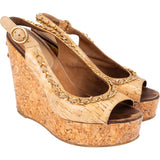 Chanel Cork CC Espadrilles Shoes (36,5)