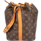 Louis Vuitton Canvas Monogram Sac Noe Petit Shoulder Bag