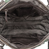 Prada Nylon Leather Stripes Handbag