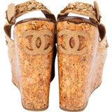 Chanel Cork CC Espadrilles Shoes (36,5)