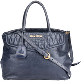 Miu Miu Matelasse Leather City Handbag