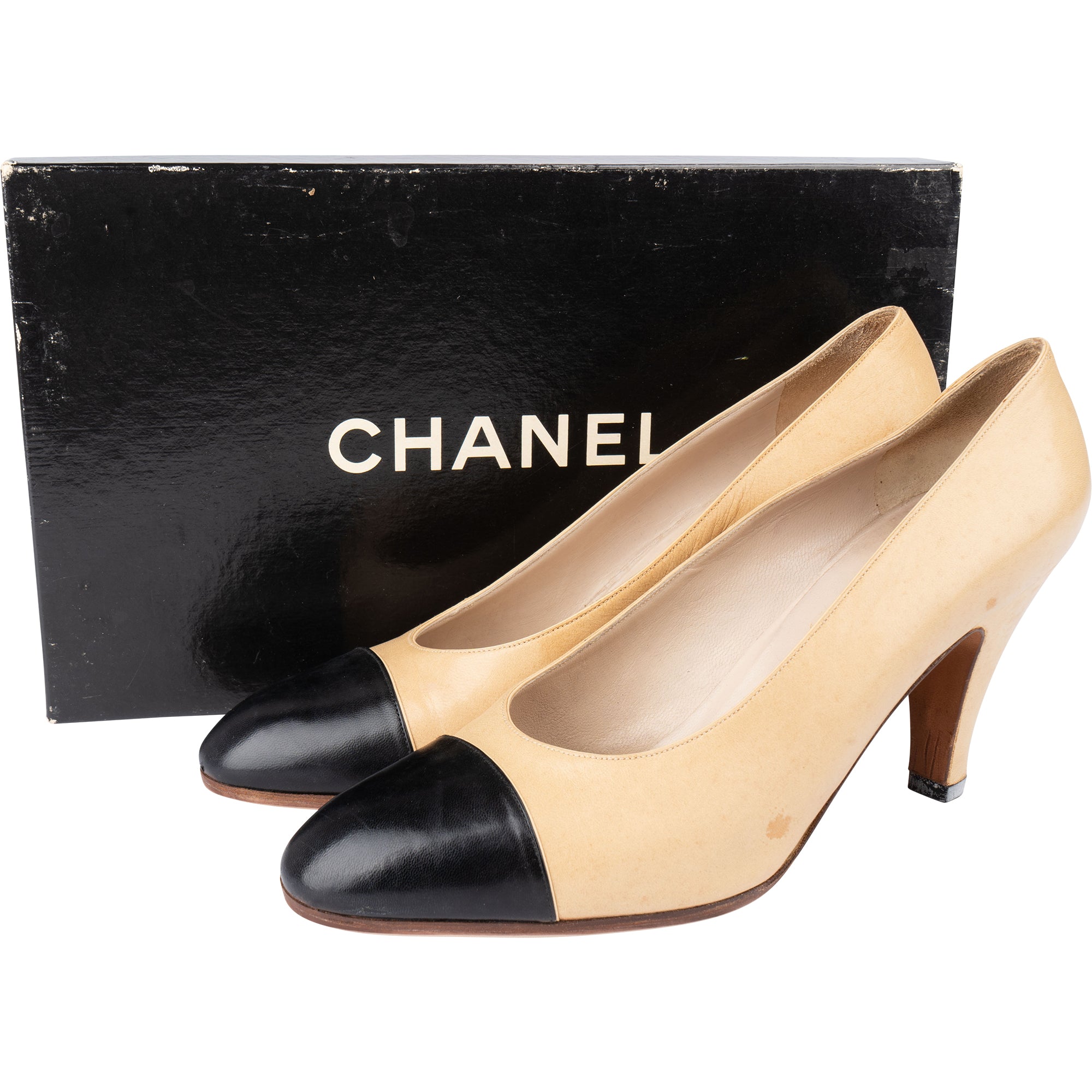 Chanel Bicolor Leather Heels (36 / 36,5) xx sattler - vintageandkickz