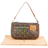 Louis Vuitton Limited Perforated Canvas Monogram Pochette Accessoire Handbag