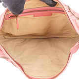 Bottega Veneta Limited Chain Pink Intrecciato Leather Belly Hobo Bag