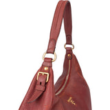 Prada Red Leather Calfskin Sacca Shoulder Bag