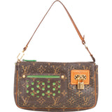 Louis Vuitton Limited Perforated Canvas Monogram Pochette Accessoire Handbag