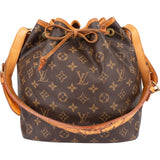 Louis Vuitton Canvas Monogram Sac Noe Petit Shoulder Bag