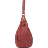 Prada Red Leather Calfskin Sacca Shoulder Bag