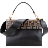Fendi FF Monogram Kan U Liberty Handbag