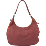 Prada Red Leather Calfskin Sacca Shoulder Bag