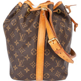 Louis Vuitton Canvas Monogram Sac Noe Petit Shoulder Bag