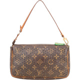 Louis Vuitton Limited Perforated Canvas Monogram Pochette Accessoire Handbag