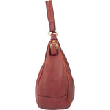 Prada Red Leather Calfskin Sacca Shoulder Bag