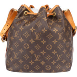 Louis Vuitton Canvas Monogram Sac Noe Petit Shoulder Bag