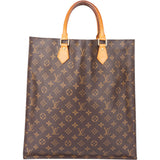 Louis Vuitton Canvas Monogram Sac Plat Handbag