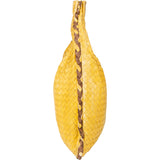 Bottega Veneta Yellow Intrecciato Leather Belly Hobo Bag
