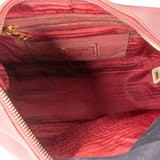 Prada Red Leather Calfskin Sacca Shoulder Bag