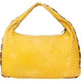 Bottega Veneta Yellow Intrecciato Leather Belly Hobo Bag