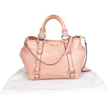 Miu Miu Rose Leather City Handbag