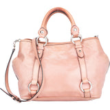 Miu Miu Rose Leather City Handbag