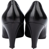 Chanel Noir Stitching Leather Heels (36)