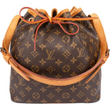 Louis Vuitton Canvas Monogram Sac Noe Petit Shoulder Bag