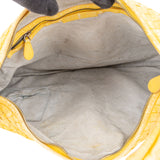 Bottega Veneta Yellow Intrecciato Leather Belly Hobo Bag