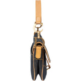 Christian Dior Blue Denim Saddle Handbag