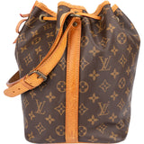 Louis Vuitton Canvas Monogram Sac Noe Petit Shoulder Bag