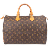 Louis Vuitton Canvas Monogram Speedy 35 Handbag