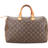 Louis Vuitton Canvas Monogram Speedy 35 Handbag