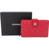 Chanel Quilted Lambskin CC Clip Wallet