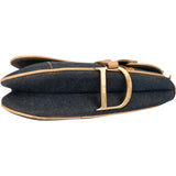 Christian Dior Blue Denim Saddle Handbag