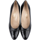 Chanel Classic Noir Leather Heels (36)