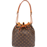 Louis Vuitton Canvas Monogram Sac Noe Petit Shoulder Bag