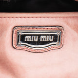 Miu Miu Rose Leather City Handbag