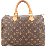 Louis Vuitton Canvas Monogram Speedy 30 Handbag